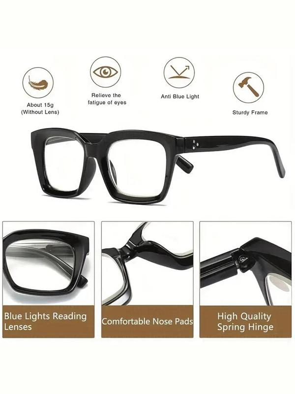 Fashion Anti-blue Light  Tortoise Pattern Glasses, Simple Casual Eyeglasses for Women & Men, Fashion Eyeglasses for Daily Wear