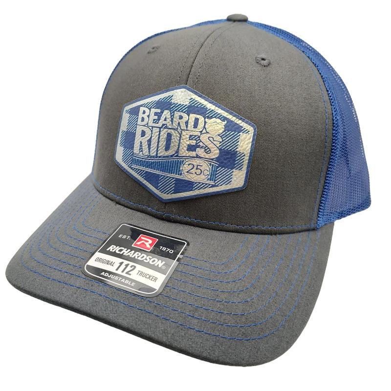 Beard Rides - Plaid Patch Trucker Hat - By RAW Customz