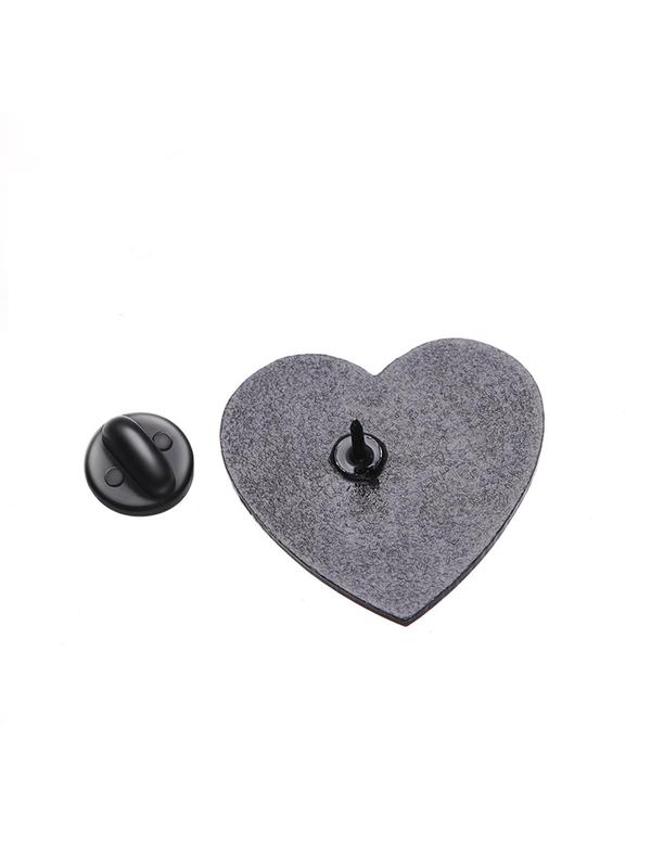 Fashion Letter & Heart Design Brooch Pin, Fashion Alloy Accessories for Women & Men, Fashion Brooch for Daily Clothing Decor, Trendy All-match & Exquisite Brooch for Birthday Gift