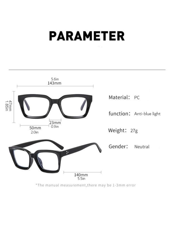 Fashion Anti-blue Light  Tortoise Pattern Glasses, Simple Casual Eyeglasses for Women & Men, Fashion Eyeglasses for Daily Wear