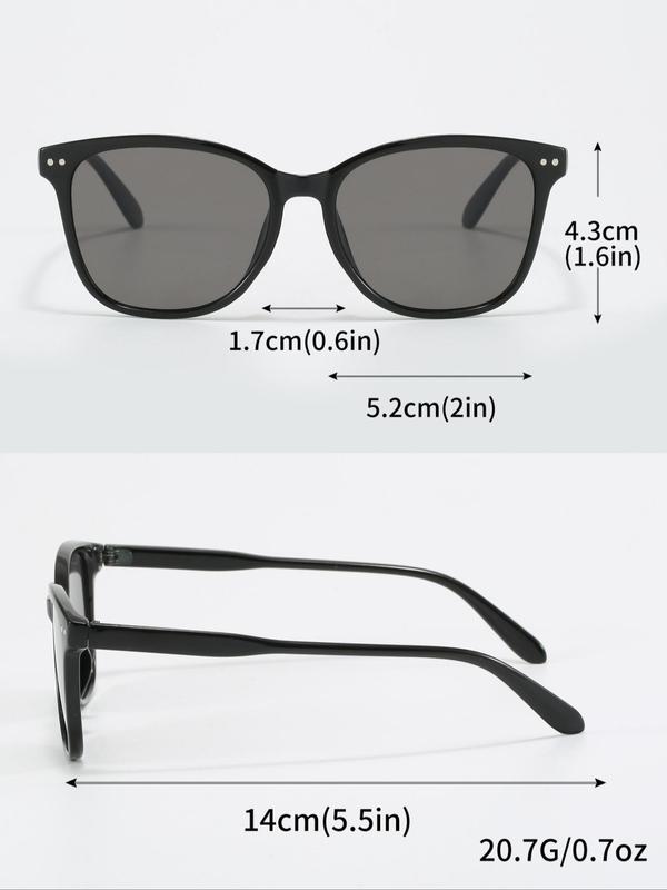 Vintage Classic Frame Tinted Lens Sunglasses, Fashionable Sunglasses for Everyday Use, Outdoor Sports Cycling Glasses, Travel Accessories