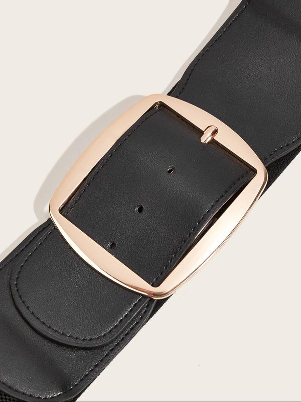 Women's Minimalist Temperament Adjustable Wide Belt, Fashionable Waistband for Dress & Outerwear, Trendy All-match & Exquisite Belt As Gift