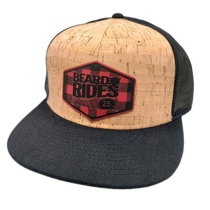 Beard Rides - Plaid Patch Trucker Hat - By RAW Customz