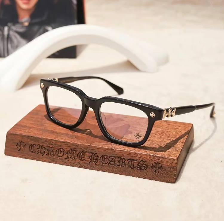 Chrome Hearts Eyeglasses Frames with Gift Box and Cloth for Men and Women - Trendy and Fashionable , Strong and fashionable | High quality plastic glasses frames