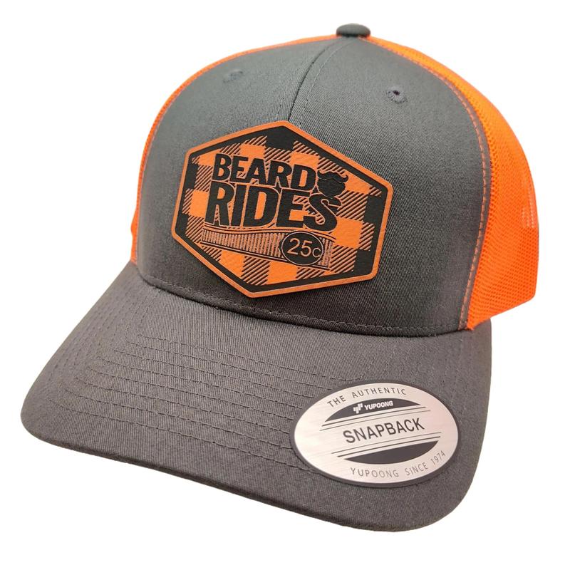 Beard Rides - Plaid Patch Trucker Hat - By RAW Customz