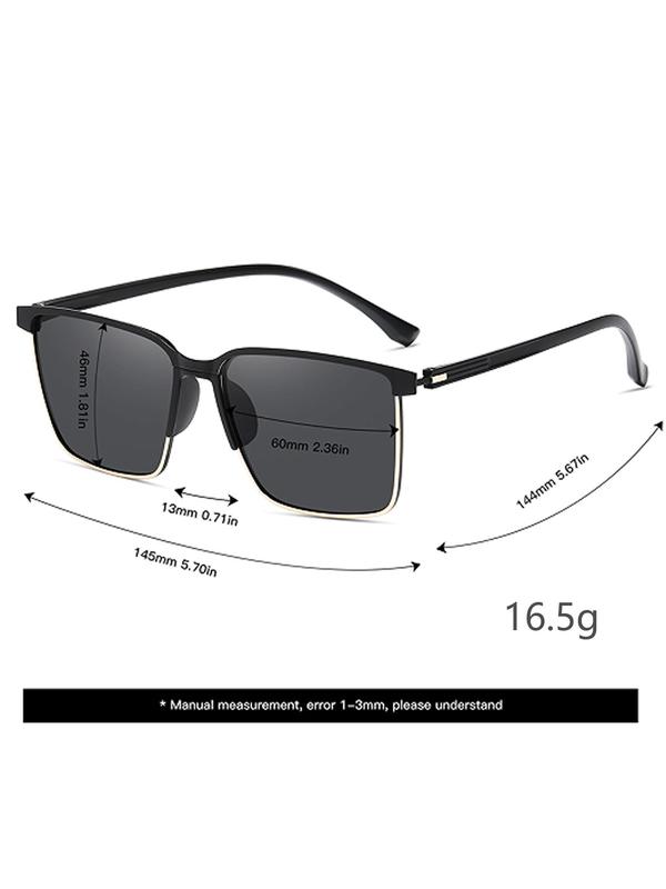 Unisex Vintage Square Frame Sunglasses for Men Trends 2024 Retro Outdoor Sunglasses for Women, Trendy Sunglasses for Everyday Use, for Driving Use Back To School