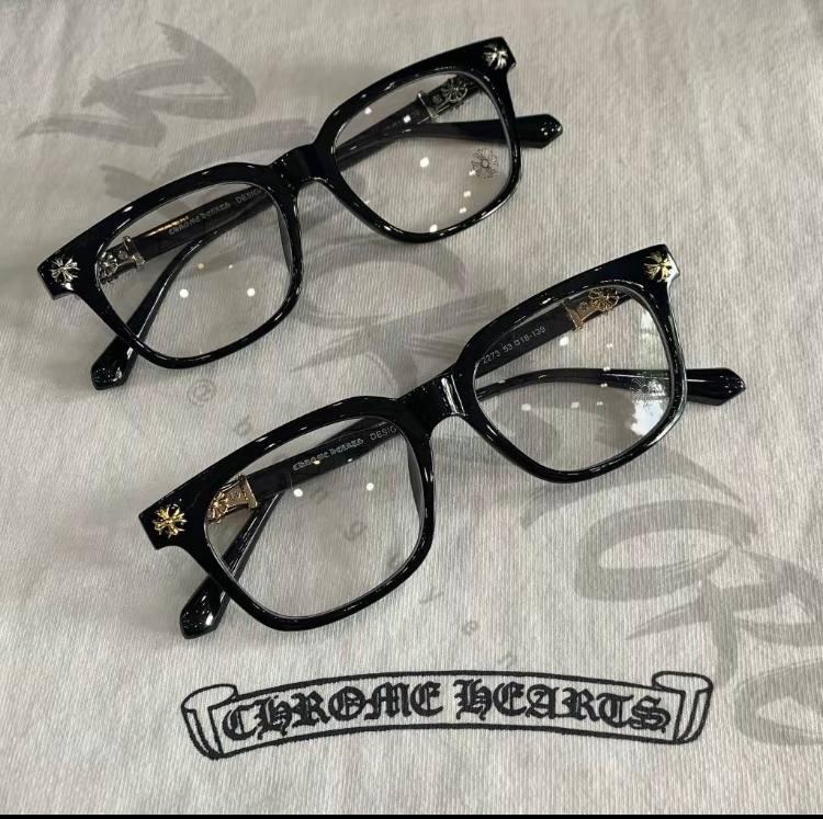 Chrome Hearts Eyeglasses Frames with Gift Box and Cloth for Men and Women - Trendy and Fashionable , Strong and fashionable | High quality plastic glasses frames