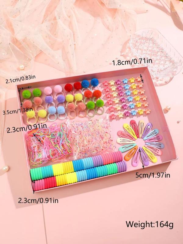 Random Color Hair Accessories Set, Cute Hair Ties & Hair Clips & Hair Claws & Hair Pins, Fashion Hair Accessories for Women & Girls for Various Hairstyle Use