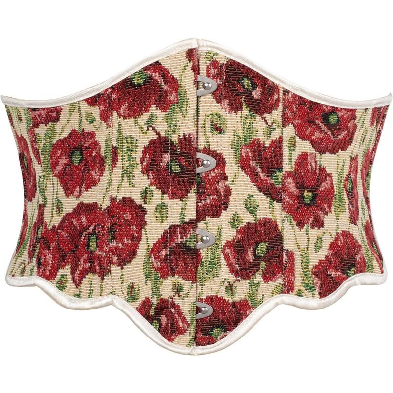 Corset Belt for Women Vintage Renaissance Floral Underbust Corset