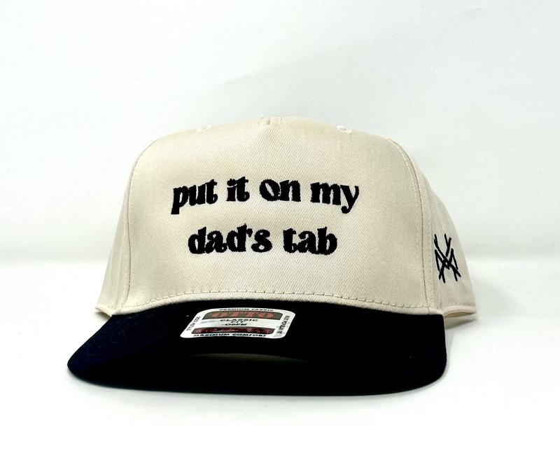 Put It On My Dad's Tab Mad Hatter Company Trucker Hat