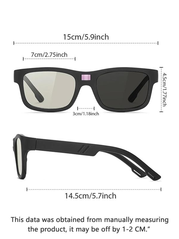 Smart Photosensitive Color-changing Polarized Sunglasses Back To School,  Designer Sunglasses, 2024 New Square Frame Fashion Glasses Trends 2024 for Women, Travel Accessories for Summer Vacation Wear, Fall Outfits, Fall Freshness