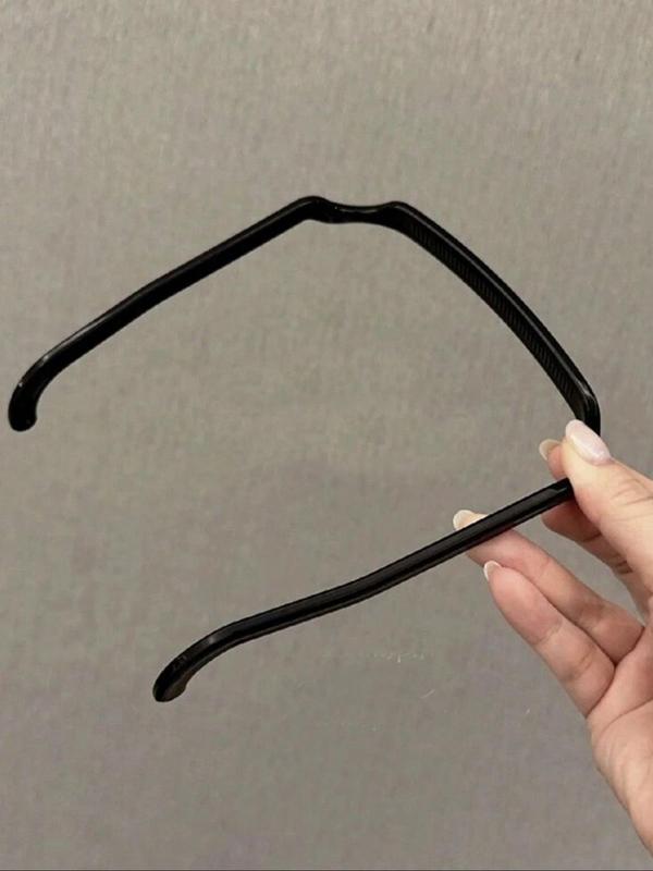 Solid Color ABS Square Hair Hoop, Elegant Hair Accessories for Women & Girls, Fashion Hair Accessories for Party, Daily Clothing Decor