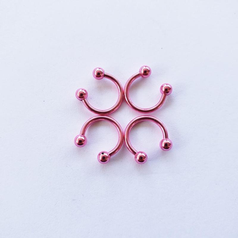 16g gold color horseshoe, hoop ring, tragus helix cartilage conch daith lip septum ball end