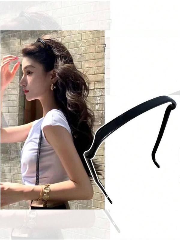 Solid Color ABS Square Hair Hoop, Elegant Hair Accessories for Women & Girls, Fashion Hair Accessories for Party, Daily Clothing Decor