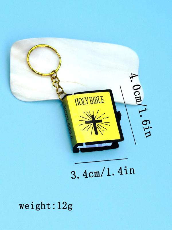 Fashionable Creative Book Design Keychain,  Stylish Book Shaped Keychain for Men & Women for Daily Clothing Decor, Trendy All-match & Exquisite Keychain for Birthday Gift