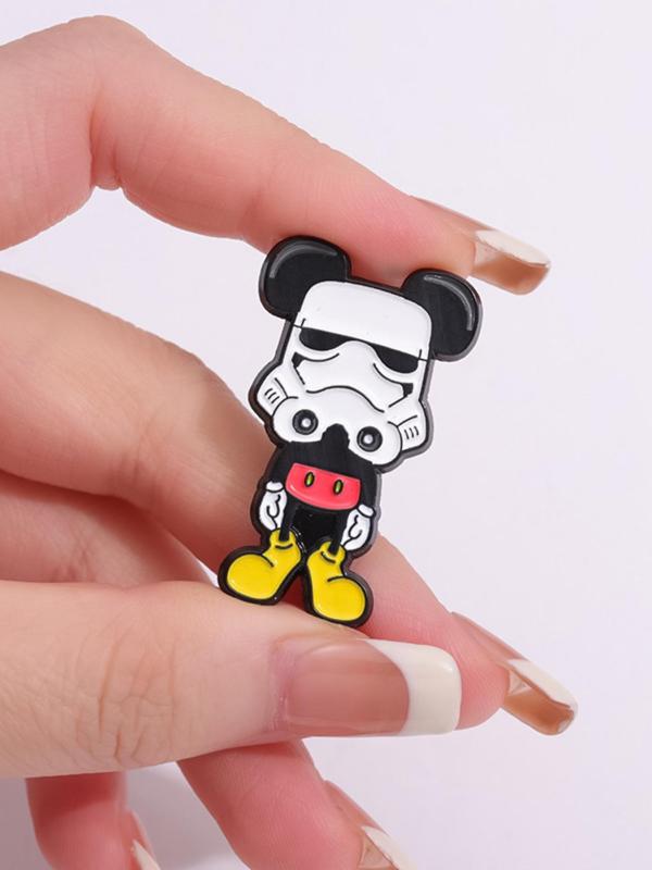 Cute Cartoon Design Brooch, Alloy Badge for Backpack & Hat & Clothes Decor, Fashion Accessories for Men & Women