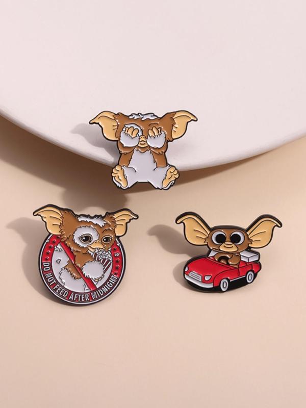 Cute Cartoon Design Brooch, Fashion Alloy Badge for Daily Clothing & Backpack & Hat  Decor, Trendy All-match & Exquisite Accessories for Birthday Gift