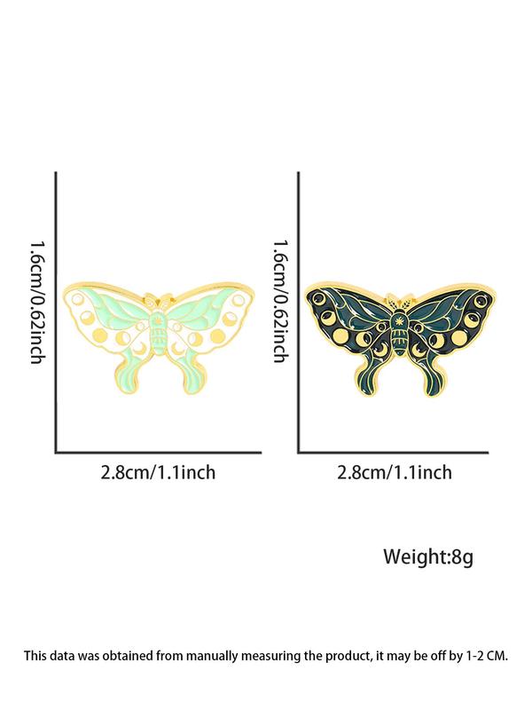 Creative Butterfly Design Brooch, Fashion Alloy Badge for Daily Clothing Decor, Trendy All-match & Exquisite Brooch for Birthday Gift