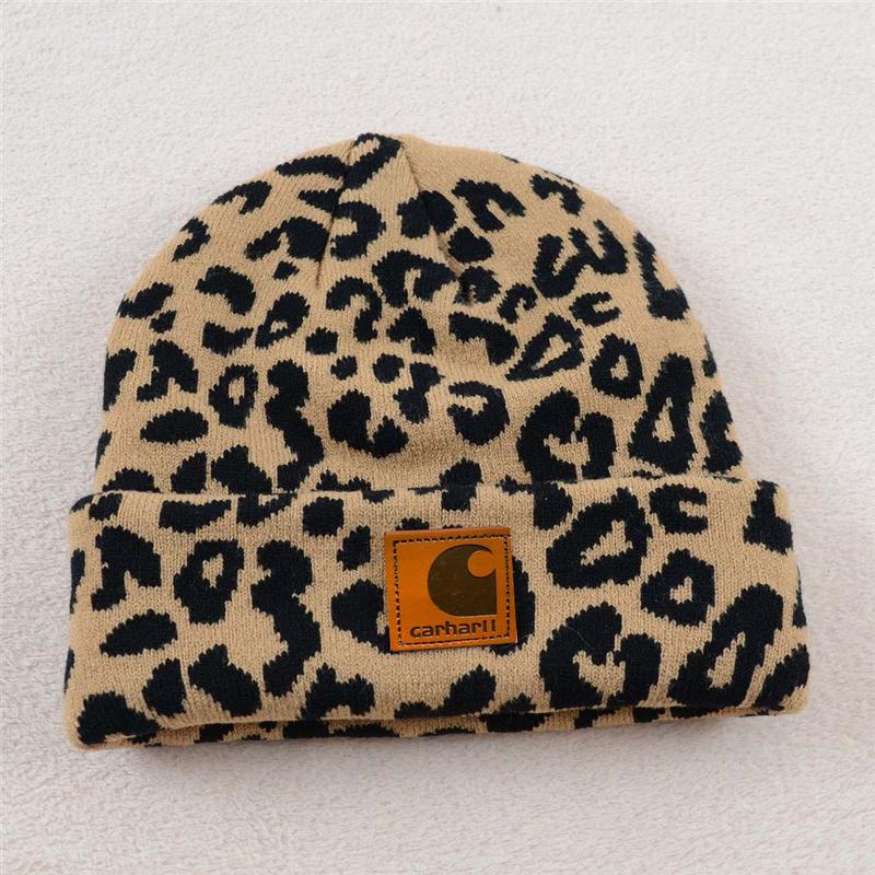 Cow Leopard Print Beanie . Adorable andWarm Knit Hat - Great for WinterFashion andOutdoor Fun-A Must-Have forAnvone WhoLoves Unique Styles