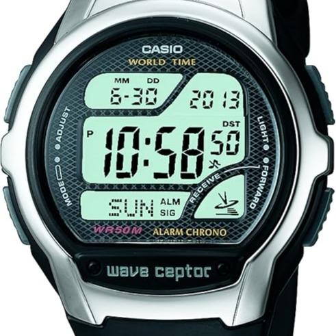 Casio WV58A-1AVCR Men's Digital Watch - Shock Resistant, Silver-Tone Topring, World Time casio men