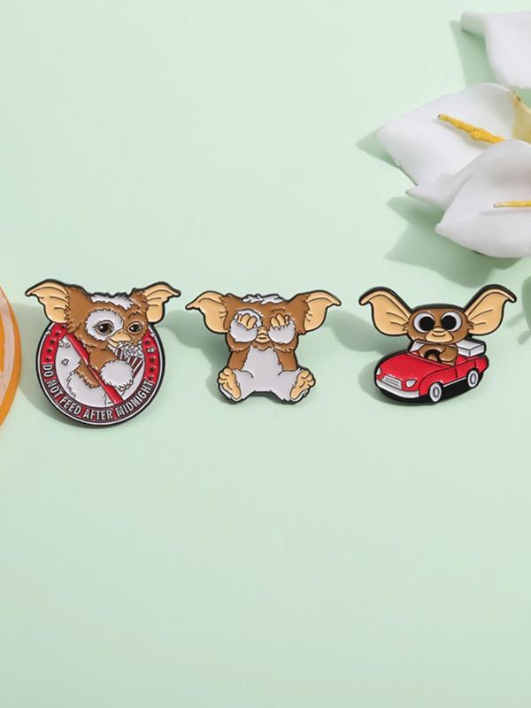 Cute Cartoon Design Brooch, Fashion Alloy Badge for Daily Clothing & Backpack & Hat  Decor, Trendy All-match & Exquisite Accessories for Birthday Gift