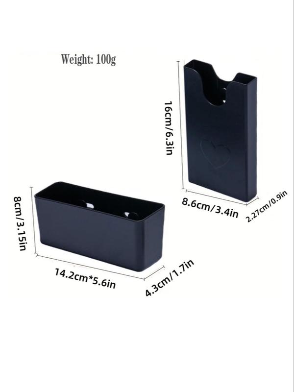 Phone & Glasses Storage Box for Bogg Bag, Simple Plain Color Storage Holder, 4 Counts Bag Accessories for Women & Men