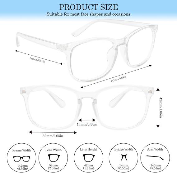 2024 New Design Fashion Glasses  for Men and Women Glasses Computer Gaming TV Phone Sleeping Glasses Professional Filter Anti Eyestrain Stylish Glasses for Screen Time Protection