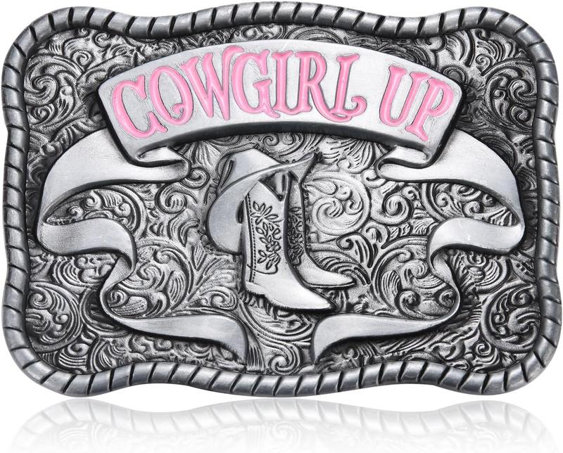 Belt Buckle for Women, Texas Boots Horse Belt BucklesHalloween Christmas Cowboy Cowgirl Belt Buckle Gift