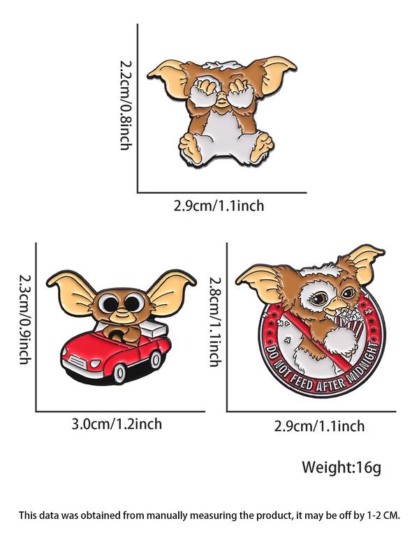 Cute Cartoon Design Brooch, Fashion Alloy Badge for Daily Clothing & Backpack & Hat  Decor, Trendy All-match & Exquisite Accessories for Birthday Gift