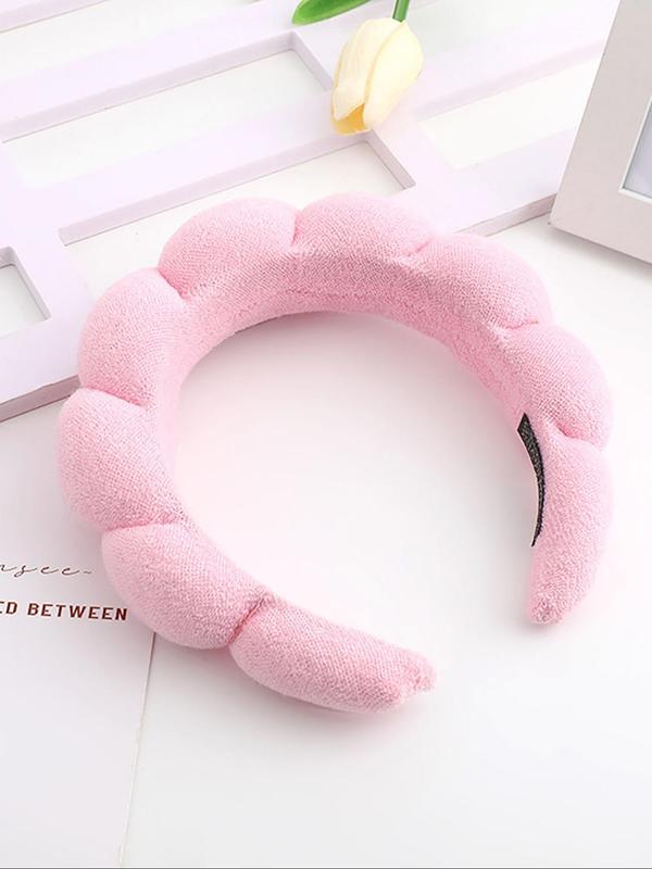 Women's Multicolor Hair Accessories Set, Including Hair Hoop & Wristband, Casual Versatile Hair Accessories for Women & Girls