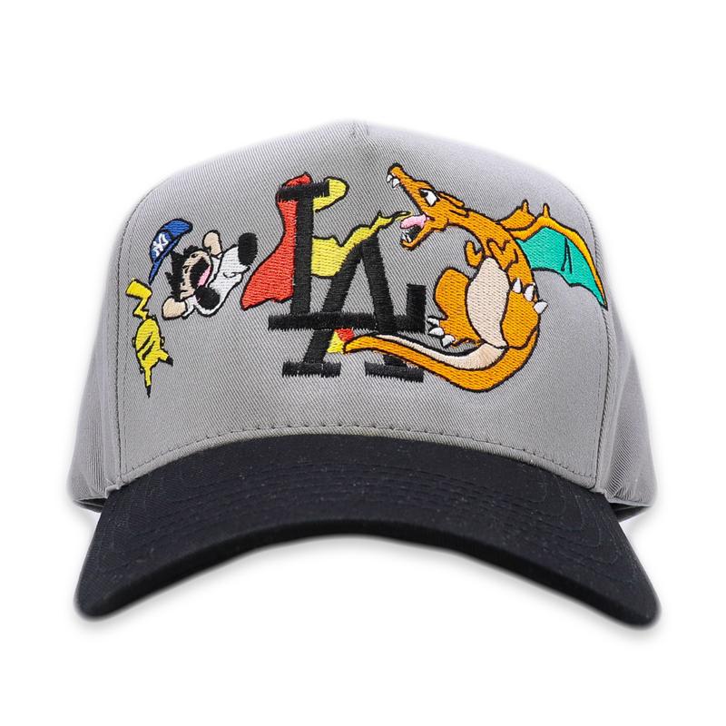 Embroidered Snapback Baseball Hat with Anime Design for Men and Women