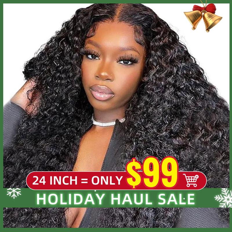  FORGIRLFOREVER 13X4 Kinky Curly Lace Front Wig Pre Plucked Brazilian Curly Human Hair Transparent Lace Frontal Wig With Natural Hairline