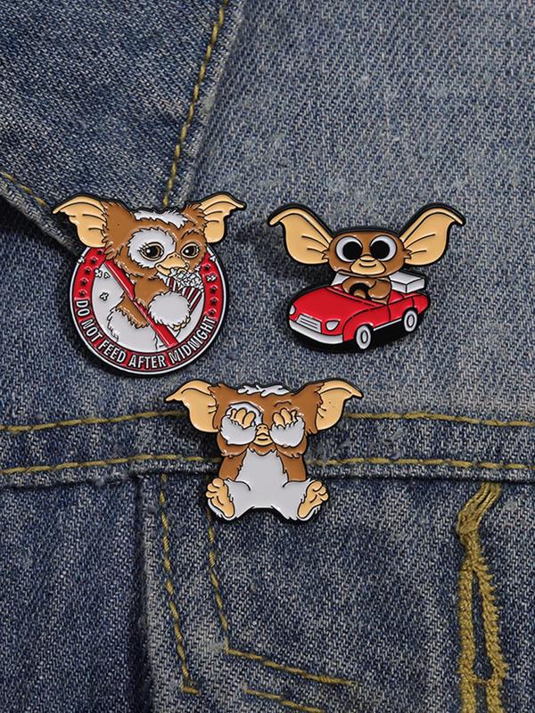 Cute Cartoon Design Brooch, Fashion Alloy Badge for Daily Clothing & Backpack & Hat  Decor, Trendy All-match & Exquisite Accessories for Birthday Gift