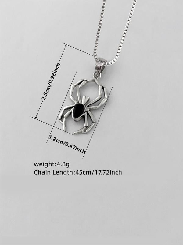 Spider Design Pendant Necklace for Women, Clavicle Chain Matching Necklace for Party, Daily Decor, Trendy All-match & Exquisite Jewelry As Birthday Gift without Box