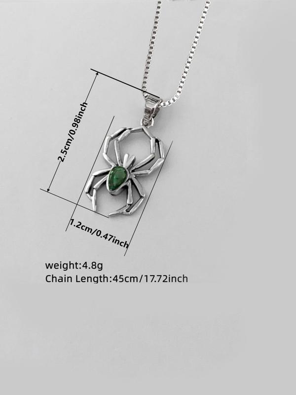 Spider Design Pendant Necklace for Women, Clavicle Chain Matching Necklace for Party, Daily Decor, Trendy All-match & Exquisite Jewelry As Birthday Gift without Box