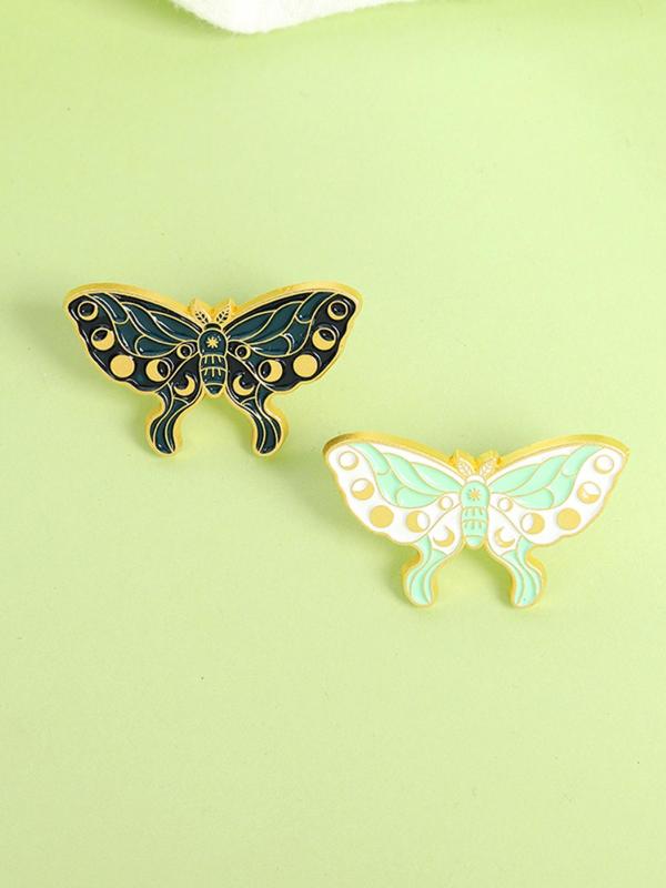 Creative Butterfly Design Brooch, Fashion Alloy Badge for Daily Clothing Decor, Trendy All-match & Exquisite Brooch for Birthday Gift