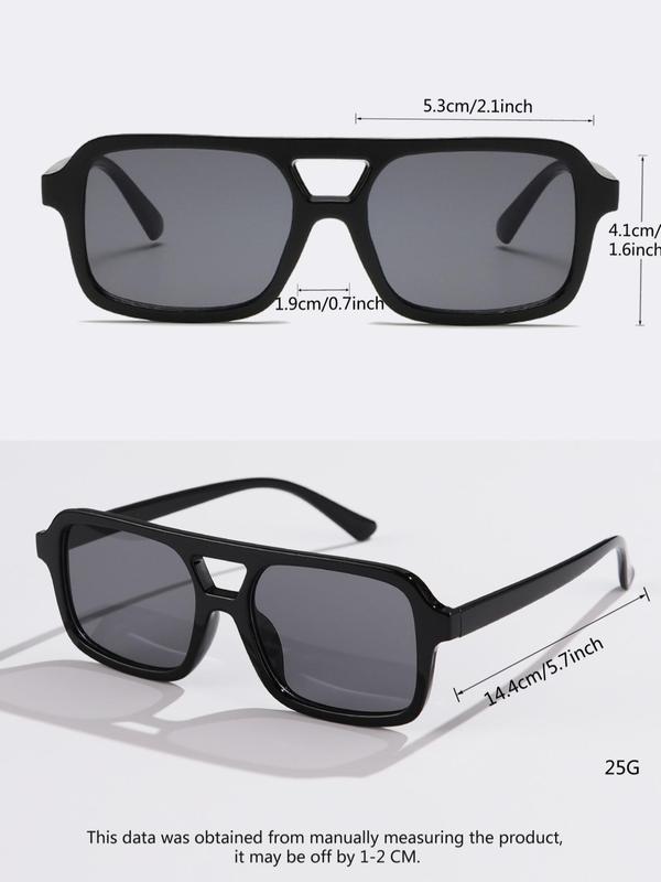 Square Frame Sunglasses for Men & Women, Trendy Casual Sunglasses for Everyday Use, Fashion Accessories for Outdoor Activities