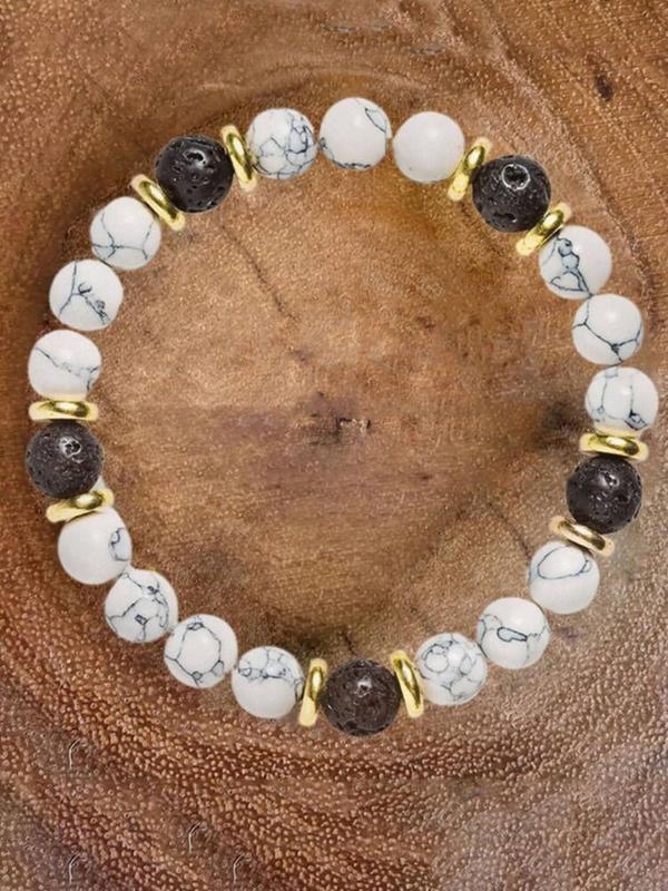 Vintage Beaded Bracelet, Casual All-match Jewelry for Girls Gift, Female Classic Fashion Accessories for Daily Wear Fall