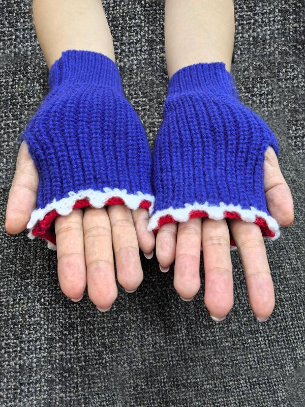 Cute Cartoon Shark Design Gloves, Casual Soft Comfortable Gloves for Fall & Winter, Fashion Accessories for Women & Men