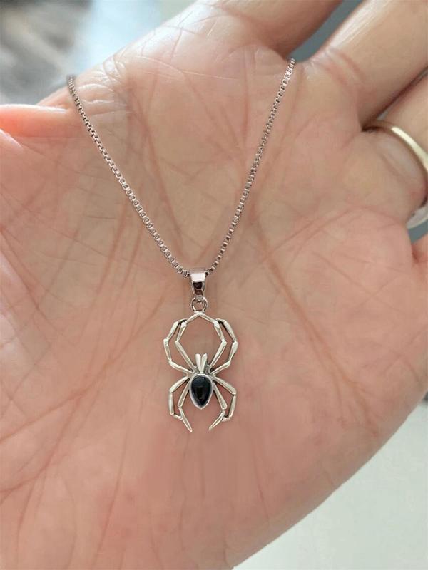 Spider Design Pendant Necklace for Women, Clavicle Chain Matching Necklace for Party, Daily Decor, Trendy All-match & Exquisite Jewelry As Birthday Gift without Box