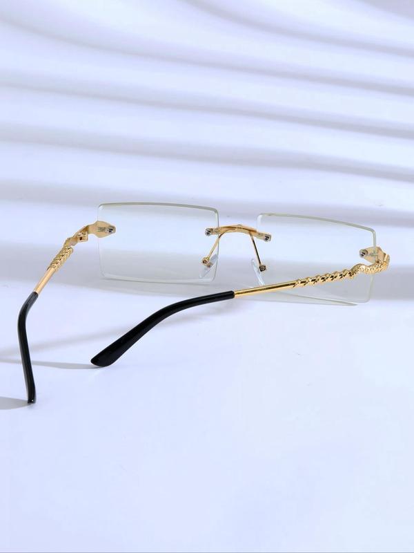 Unisex Vintage Snake Design Eyeglasses (1 Pair), Trendy Casual Eyeglasses for Everyday Use, Fashionable Eyeglasses for Women & Men