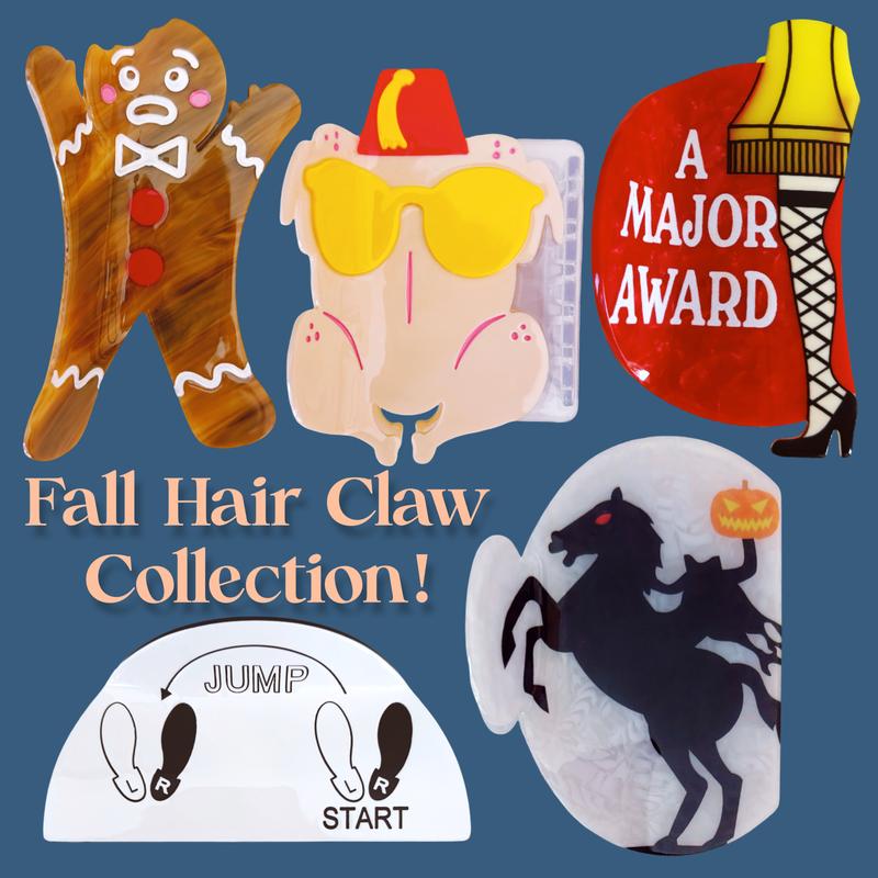 Fall Hair Claw Collection - Halloween and Christmas Hair Claws