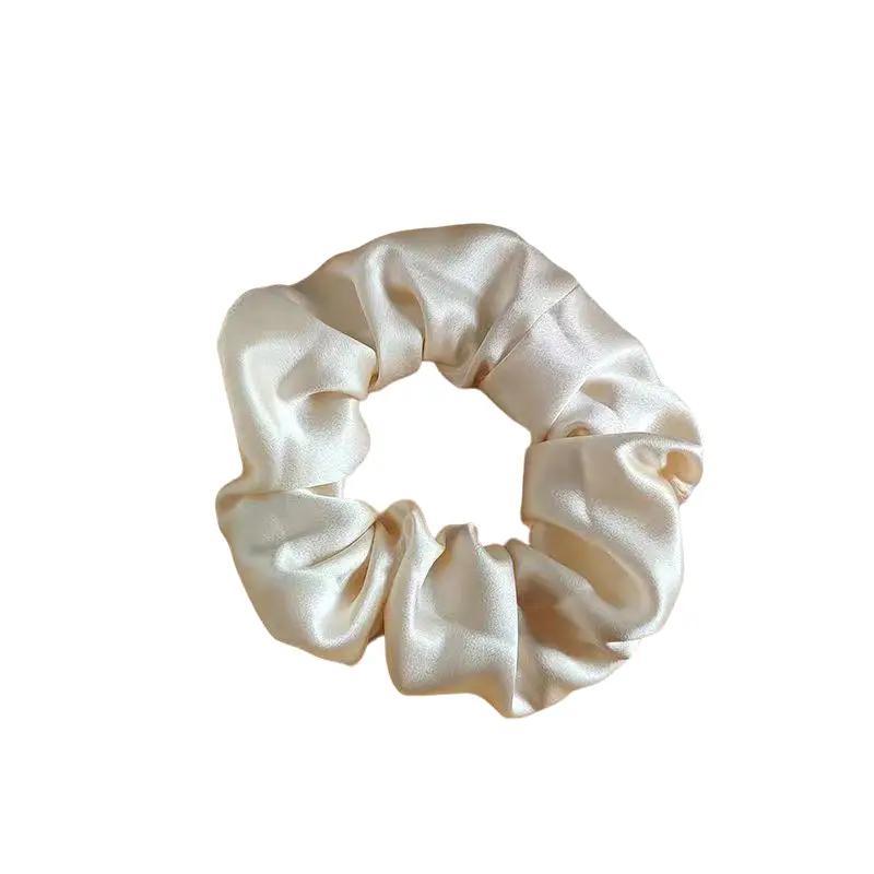 Queen Mary Silk Satin Hair Ties for Women - Soft Scrunchies with Elastic Ponytail Holder Decorations