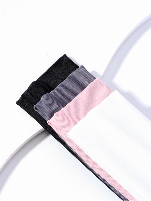 Women's Plain Color Sports Elastic Sweat-absorbent Hair Band for Teen Girl, Daily Clean Girl Hair Accessories,  Girls Hairstyles, Summer Jewelry Headwear for Daily Used