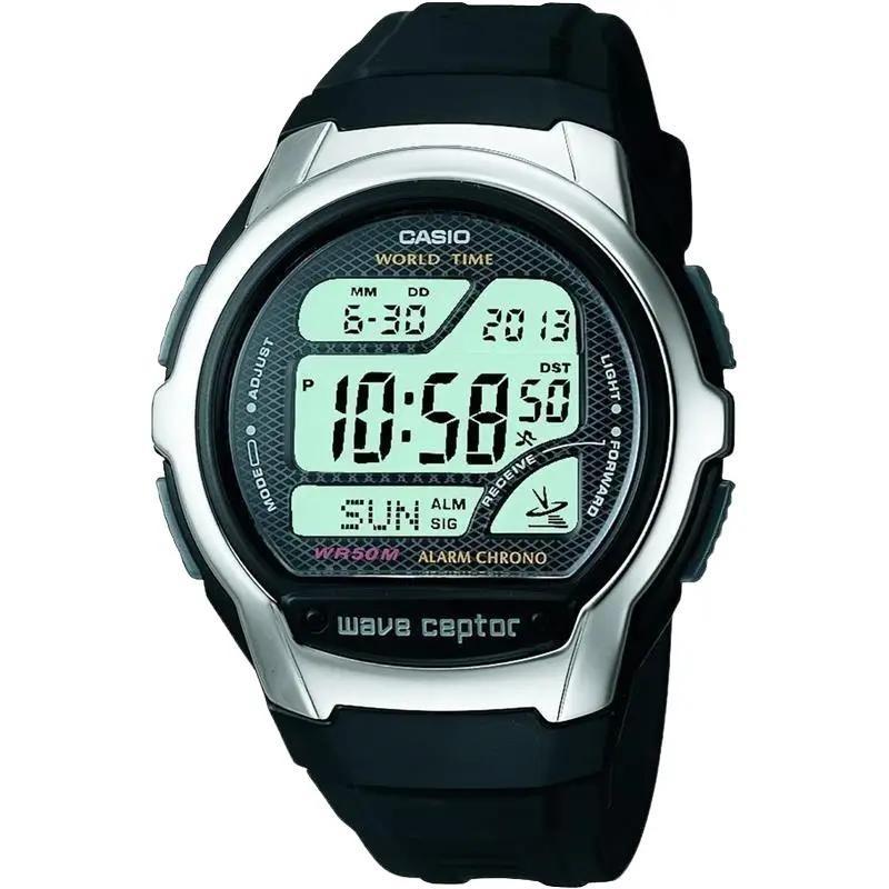 Casio WV58A-1AVCR Men's Digital Watch - Shock Resistant, Silver-Tone Topring, World Time casio men