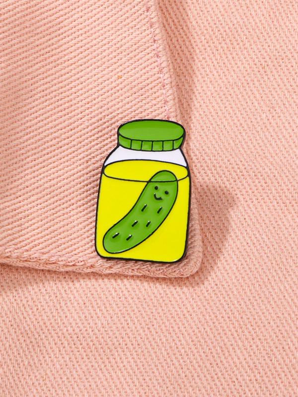 Cute Carrot Design Alloy Brooch, Creative Alloy Clothes Accessories, Enamel Pin Suitable for Backpacks, Jeans, Scarves, Hats Decoration Fixed Buckle, Casual Zinc Alloy Jewelry for Men & Women