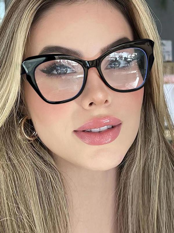 Women's Boho Style Butterfly Frame Eyeglasses, Vintage Trendy Eyeglasses for Everyday Use, Fashion Accessories for Women & Girls