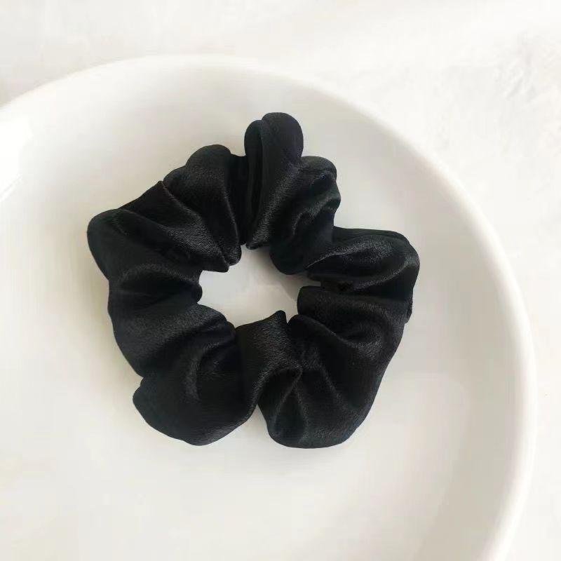 Queen Mary Silk Satin Hair Ties for Women - Soft Scrunchies with Elastic Ponytail Holder Decorations