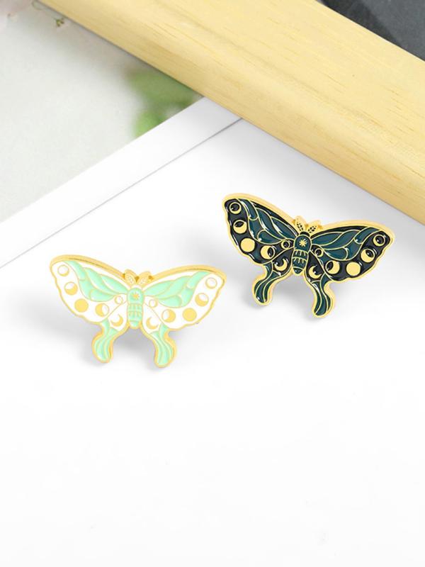 Creative Butterfly Design Brooch, Fashion Alloy Badge for Daily Clothing Decor, Trendy All-match & Exquisite Brooch for Birthday Gift