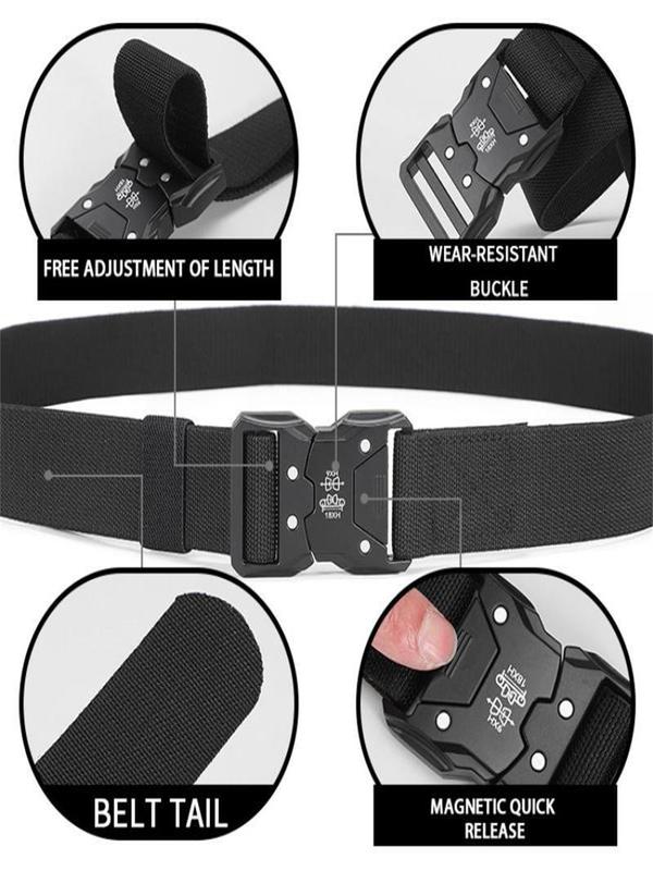 Tactical Belt, Multifunctional Outdoor Training Belt, Quick Release Belt for Men & Women, Daily Exquisite Belt for Birthday Gift